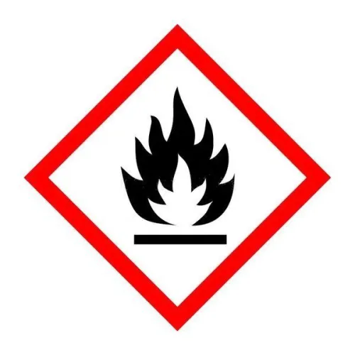 Знак "Горючее вещество" 250х250мм пленка самоклеящаяся EKF an-6-02