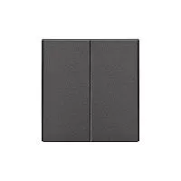 Выключатель 2-кл. СП STRONG MIELE 10А графит Kranz KR-78-0706-6