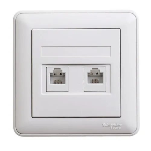 Розетка телефонная 2-м СП W59 RJ11 1А бел. SchE RSI-251TT-18(РСИ-251TT-18) фото 4