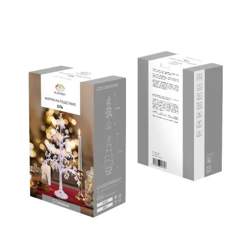 Фигура светодиодная "Ель" 51см 15LED бел. 1Вт IP20 на подставке элементы питания 3хAAA (не в компл.) Neon-Night 513-033 фото 5