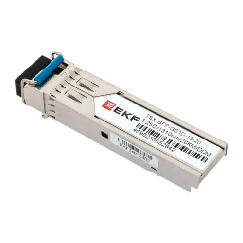 Модуль SFP 1.25Гб одинарное одномодовое оптоволокно передача 1310нм дальность 20км TSX EKF TSX-SFP-GS1D-13-20 фото 5