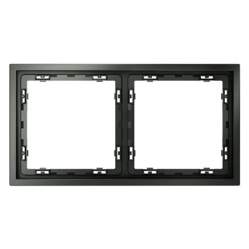 Рамка 2-м S70 пластик. титан Voltum VLS100206