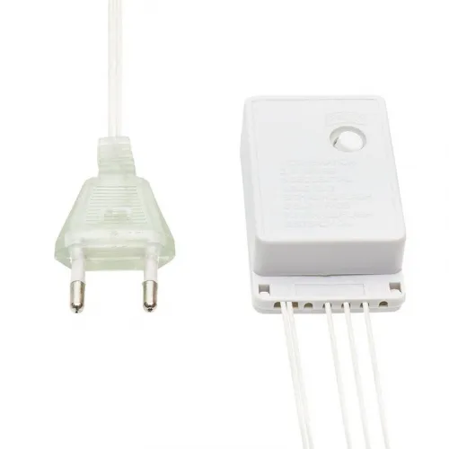 Гирлянда светодиодная универсальная 10м 100LED тепл. бел. 4Вт IP20 с контроллером 8 режимов провод ПВХ прозр. Neon-Night 303-063 фото 5