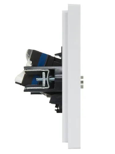 Розетка 2-м TV+RJ45 кат.6 FORTE&PIANO FP237 бел. IEK FP-AK20-2-K01 фото 4