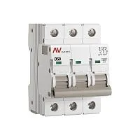 Выключатель автоматический модульный 3п D 50А 6кА AV-6 AVERES EKF mcb6-3-50D-av