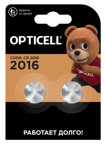 Элемент питания литиевый CR2016 (блист.2шт) Specialty Opticell 5060003/6060003