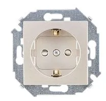 Розетка 1-м СП Simon 15 16А IP20 250В с заземл. винтов. клеммы механизм шампань Simon 1591432-034
