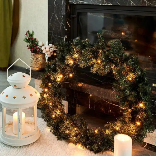 Гирлянда светодиодная универсальная 20м 200LED тепл. бел. 16Вт IP20 с контроллером Neon-Night 304-116 фото 3