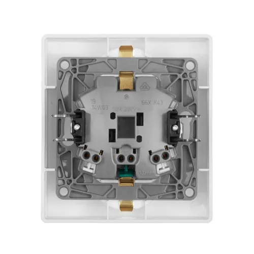 Розетка Inspiria 16А 250В 2х2P+E защ. шторки безвинт. зажимы бел. IEK 673755 фото 4