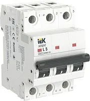 Выключатель автоматический модульный 3п L 5А M06N-DC ARMAT IEK AR-M06N-3-L005DC
