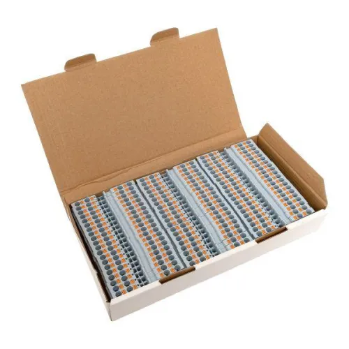 Колодка клеммная пружинная 4 Push-in 4 вывода сер. EKF PIT-4-4 фото 2