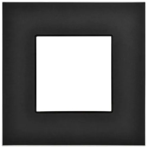 Рамка 1-м SKANDY SK-F31Bl металл черн. IEK SK-M12-M-K02 фото 2