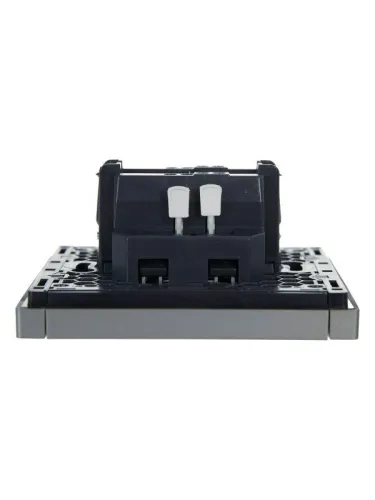 Выключатель проходной 1-кл. СП FORTE&PIANO 10А FP503 сталь IEK FP-V12-0-10-1-K46 фото 5