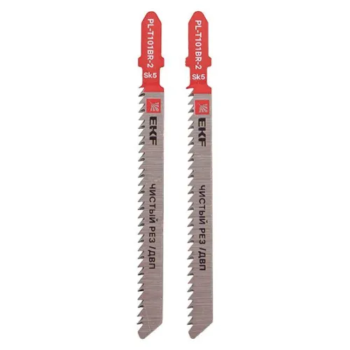 Пилка для электролобзика обратные T101BR (чистовой рез по ДВП)(SK5) (уп.2шт) Expert EKF pl-t101br-2 фото 3
