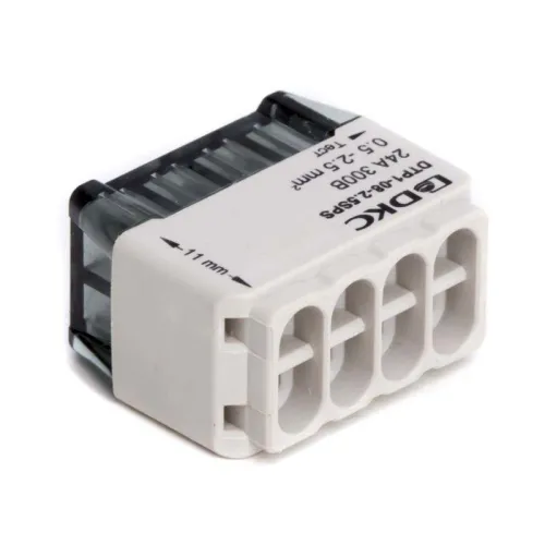 Клеммная колодка на 8 проводника до 2 5кв.мм. на токи до 24А DKC DTP1-08-2.5SPS фото 2