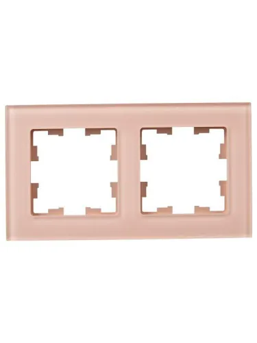 Рамка 2-м BRITE РУ-2-2-БрП стекло перс. матов. IEK BR-M22-G-31-K96 фото 3