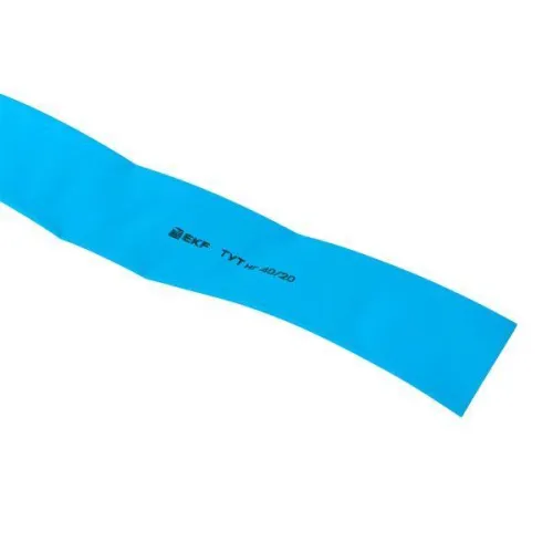 Трубка термоусадочная ТУТ нг 40/20 син. (уп.50м) EKF tut-40-g фото 5