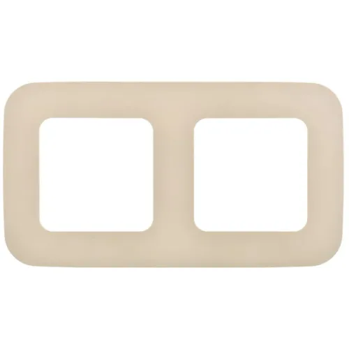 Рамка 2-м СП FLITE РУ-2-А-ФлСл сливочный IEK FI-M22-31-20-K86 фото 3