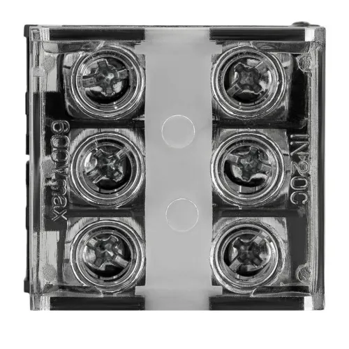 Блок зажимов клеммный БЗД 3х-полюсный 4.0кв.мм 30А на DIN-рейку Rexant 11-2168 фото 3