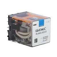 Реле одиночное 24В DC до 16А 3 прекидн. контакта DKC IR-24DC-3CO-D