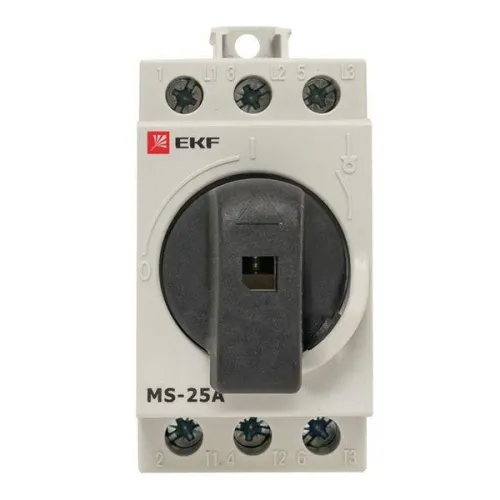 Рубильник мод. 3п MS-25A на DIN-рейку EKF ms-25d фото 3