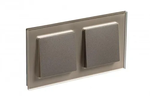 Рамка 2-м AtlasDesign Nature стекло шампань SE ATN320502 фото 4