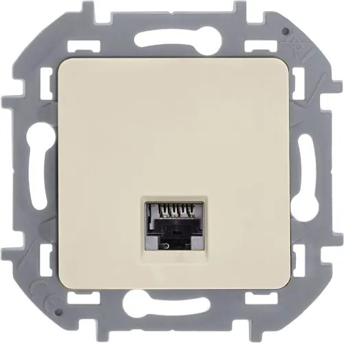 Розетка компьютерная Inspiria RJ45 кат.6 UTP механизм сл. кость IEK 673831 фото 2