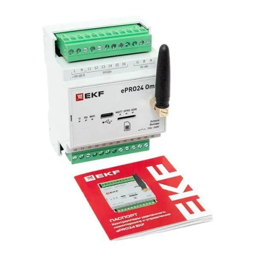 Контроллер удаленного управления 6вх./4вых. Wi-Fi GSM 230 В ePRO24 Omni EKF ePRO24-6-4-WG-OMNI фото 7