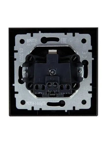 Розетка СП BRITE РСР14-1-0-БрТБ 16А в сборе с заземл. защ. шторки бр. IEK BR-R14-16-K45-F фото 4