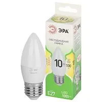 Лампа светодиодная GREEN LINE B35-10W-830-E27 GL 10Вт свеча 3000К свет тепл. E27 Эра Б0067097
