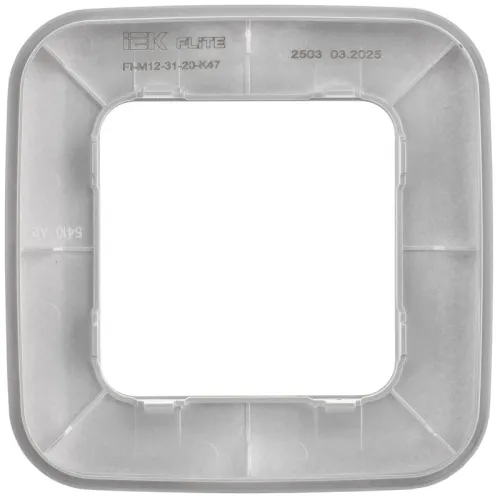 Рамка 1-м СП FLITE РУ-1-А-ФлА алюм. IEK FI-M12-31-20-K47 фото 2