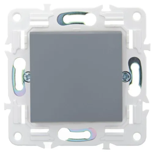 Выключатель кнопочный 1-кл. SKANDY 10А SK-V14Gr сер. IEK SK-V17-0-10-K03 фото 2