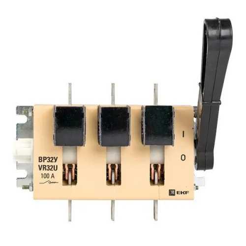 Выключатель-разъединитель ВР32У-31А31220 100А 1 напр. с дугогасит. камерами несъемная лев./прав. рукоятка MAXima EKF uvr32-31a31220 фото 3