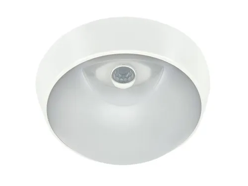 Светильник светодиодный WP 15 C 12W OP 840 D220 WH MDM 220х80мм 12Вт 4000К IP54 ЖКХ круглый пылевлагозащ. с датчиком движ. бел. Русский Свет 15071523453 фото 2
