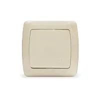 Розетка 1-м СП Маргарита 16А IP20 с заземл. с крышкой сл.кость (ivory) UNIVersal М0029-I