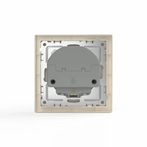 Розетка 1-м СП Pixel IP20 с заземл. с 2-мя заряд. устр. USB тип A+C механизм беж. TOKOV ELECTRIC TKE-PX-R1U2AC-C02 фото 2