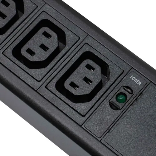 Блок распределения питания 24-м 10А C13 вх. разъем C14 для 19дюйм шкафов вертикал. с индикатором сети DKC R5VIEC24PIC14 фото 2