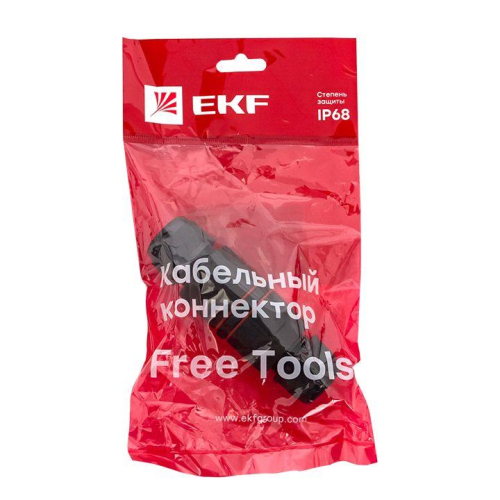 Коннектор кабельный I-образ. СМК 5PIN IP68 FreeTools PROxima EKF cct2-smk5 фото 6