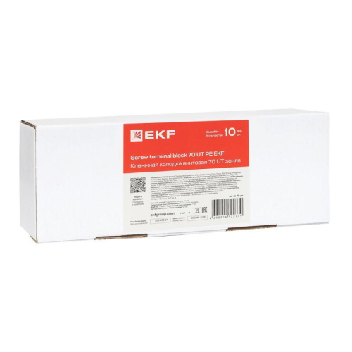 Колодка клеммная винтовая 70 UT земля EKF scr-ut-70-pe фото 9