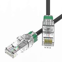 Патч-корд неэкранированный SLIM CAT6A U/UTP 4х2 28 AWG LSZH 0.5м черн. DKC RN6AUU4505BK-28