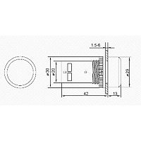 Кнопка EB22 возвратная зел. NO+NC 230 В Rexant 36-5531