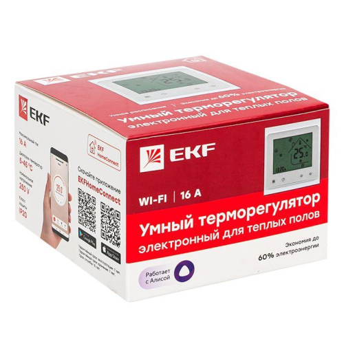 Термостат Умный для теплых полов Wi-Fi Connect EKF ett-4 фото 6