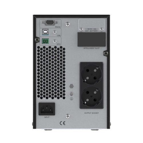 ИБП Онлайн для Small Tower 1000 ВА/900Вт 1/1 2xSchuko EPO USB RS-232 RJ45 3х7А.ч DKC SMALLT1A10S фото 2