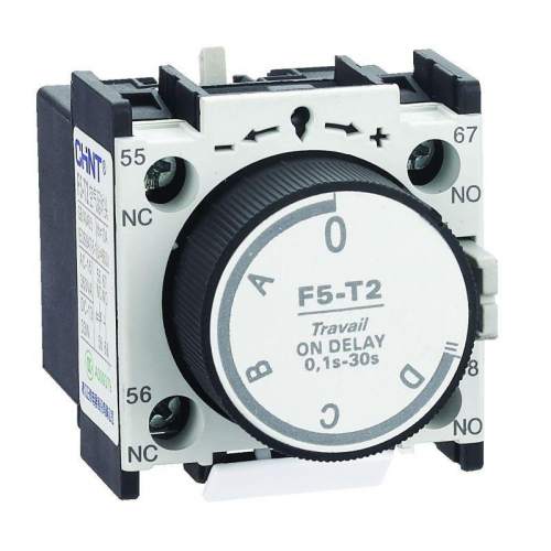 Приставка выдержки времени на вкл. F5-T2 (0.1-30с) к контакторам NC1; NC2 и NXC (R) CHINT 258022