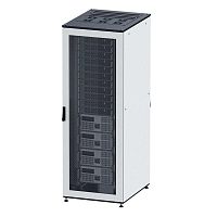 Шкаф напольный собранный 19дюйм IT-CQE 42U 600х1000 двери перф./перф. RAL7011/7035 DKC R5DC4261PF