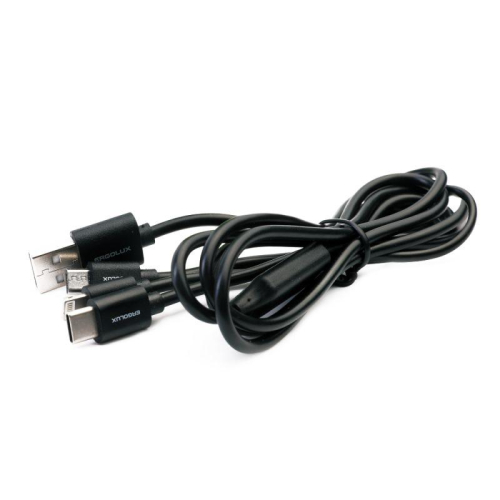 Кабель Micro USB-Lightning-Type C 3 в 1 3А 1.2м зарядка черн. (коробка) ERGOLUX 15099 фото 2