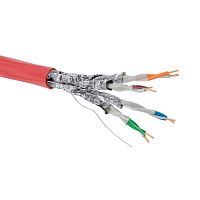 Кабель CAT 6A U/FTP нг(А)-FRHF (бухта 500м) красн. DKC RN6AUFA04RD