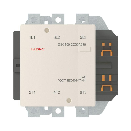 Контактор магнитный DSC400-3C00A230 400А 200кВт (AC3) 220В AC DKC DSC400-3C00A230 фото 2