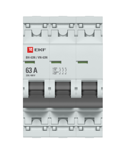 Выключатель нагрузки 3п 63А ВН-63N PROxima EKF S63363 фото 2