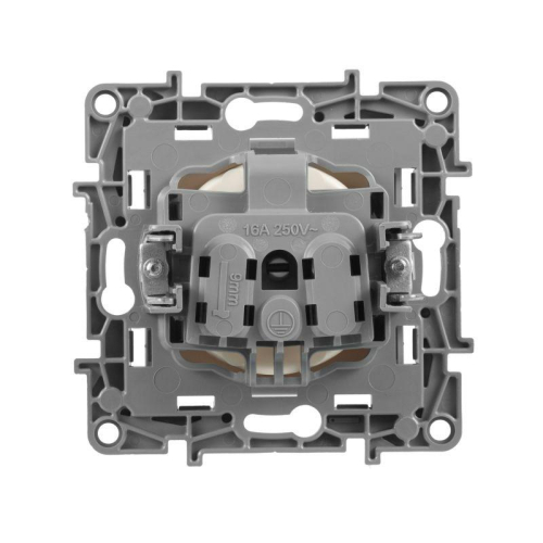 Розетка 1-м СП Etika 16А IP20 250В 2P без заземл. немецк. стандарт винтов. клеммы механизм сл. кость Leg 672320 фото 5
